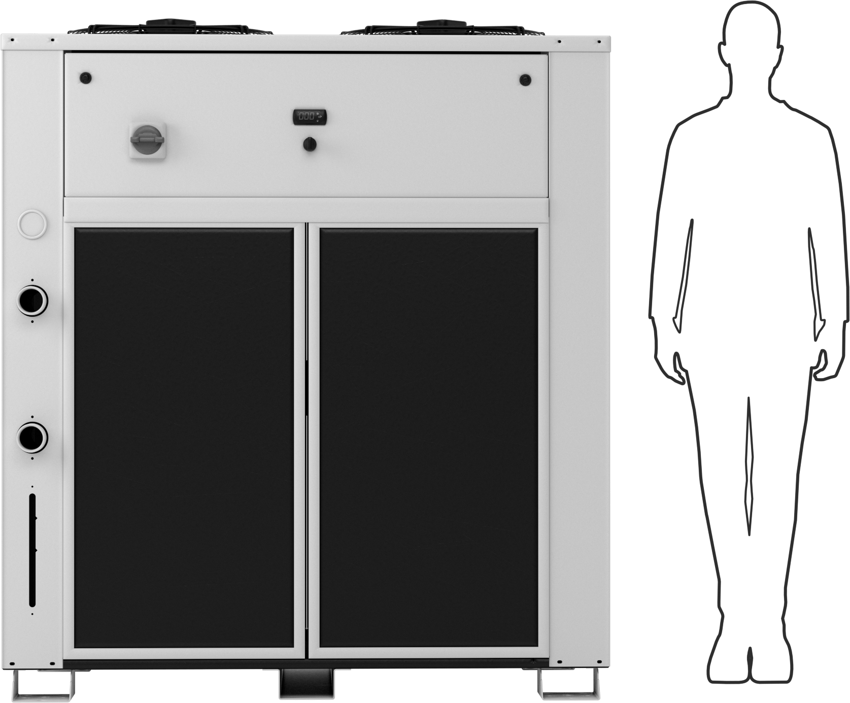 Sıvı Soğutucu, 460V AC, Üç Fazlı, 78400 Btu/saat Soğutma Kapasitesi