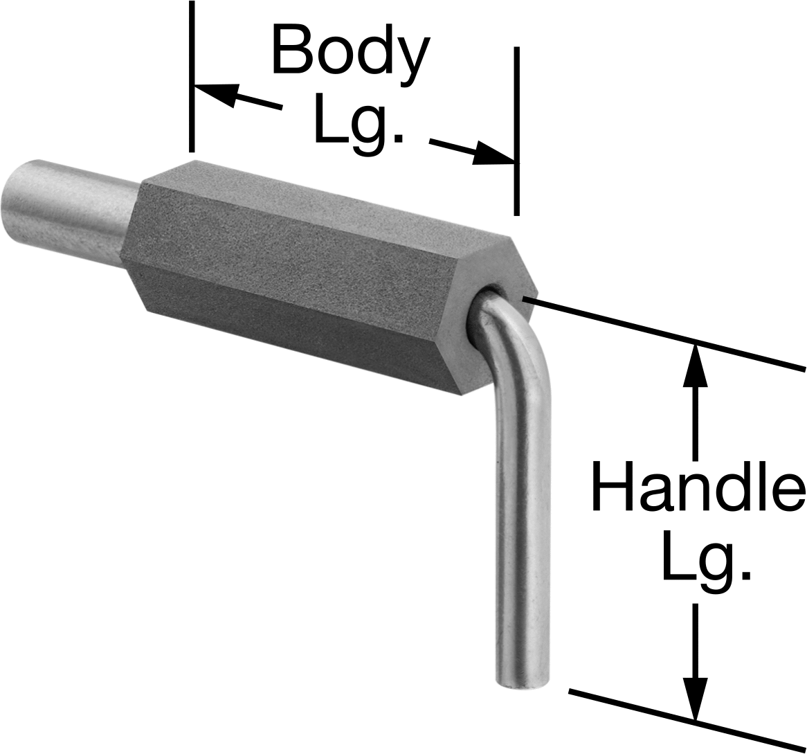 L Saplı Kaynaklı Geri Çekilebilir Yaylı Piston, 0,24" Çaplı Paslanmaz Çelik Burunlu
