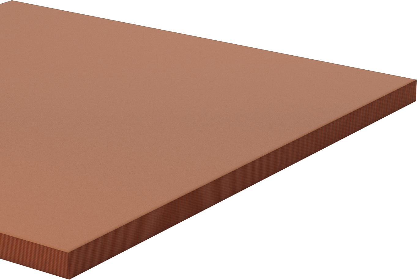 Kolay İşlenebilir Garolite LE Levha, 24“ Genişlik x 24” Uzunluk, 1" Kalınlık