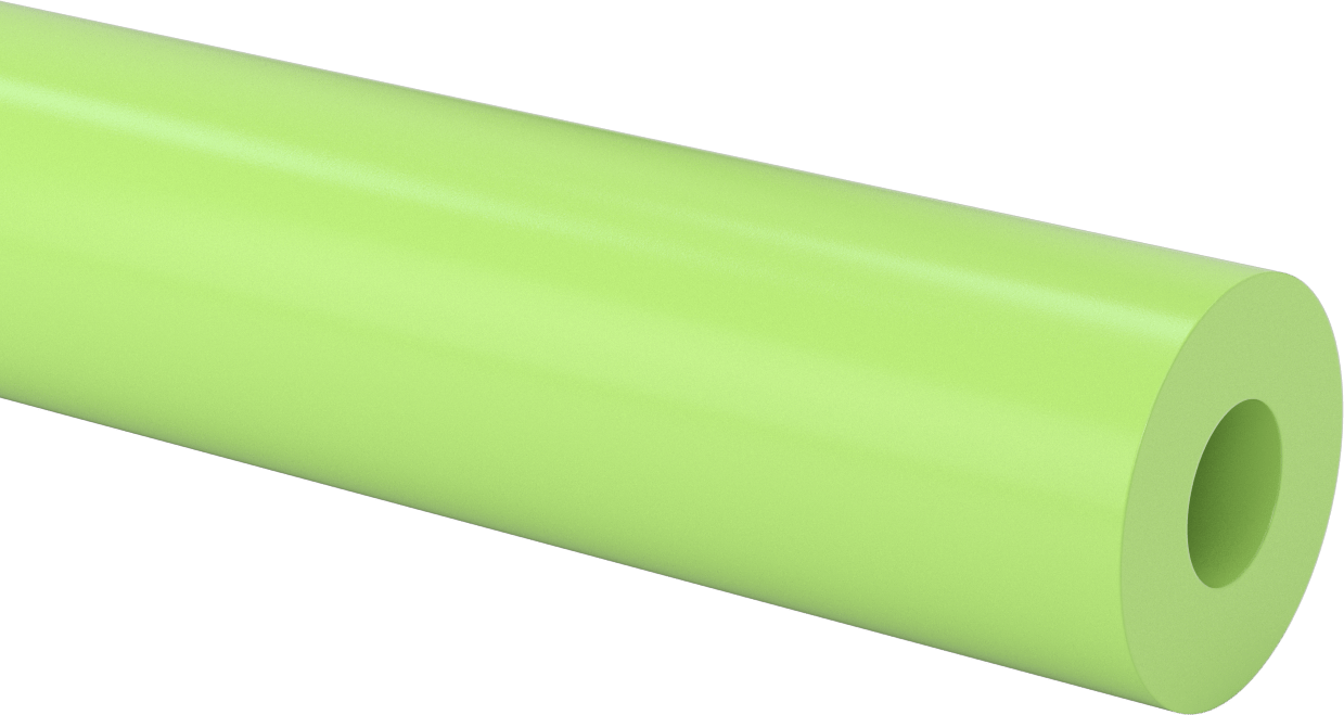 Yağ Dolgulu Döküm Naylon Boru, 3-1/2" OD, 1-1/2" ID