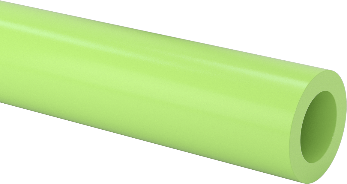 Yağ Dolgulu Döküm Naylon Boru, 2-3/4" OD, 1-3/4" ID