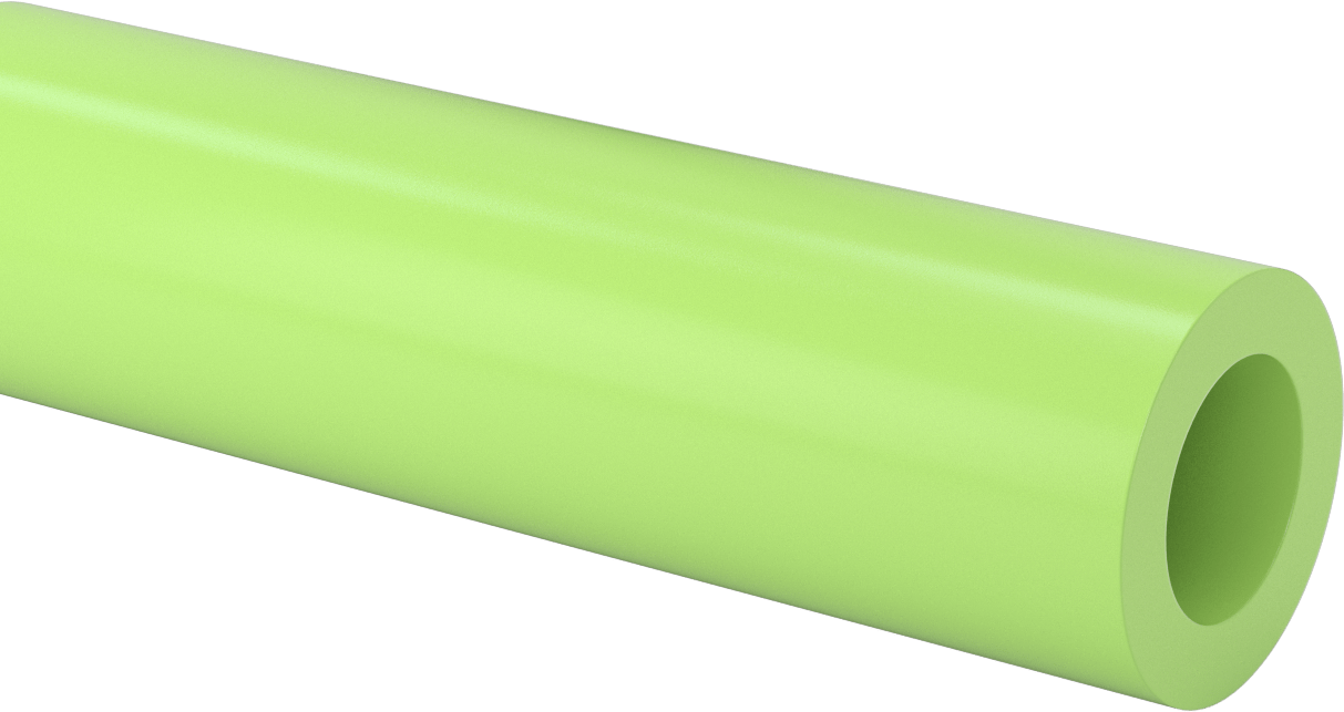 Yağ Dolgulu Döküm Naylon Boru, 3-1/4" OD, 2" ID