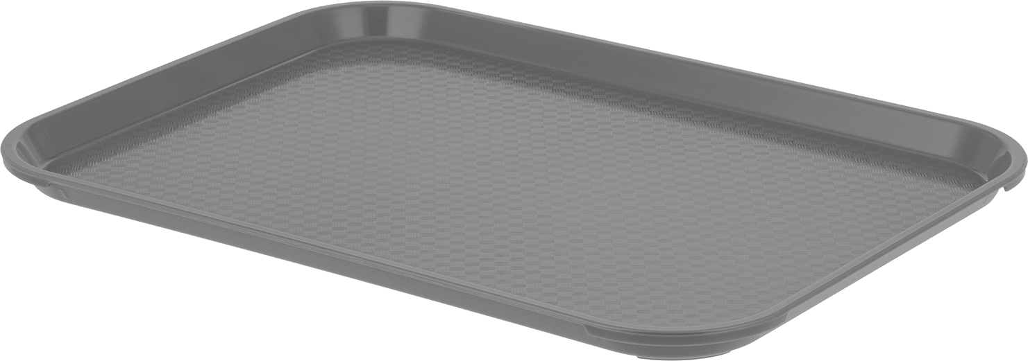 Yiyecek ve İçecek Plastik Tepsiler, 16-1/8" Uzunluk, 11-7/8" Genişlik, 1/2" Yükseklik