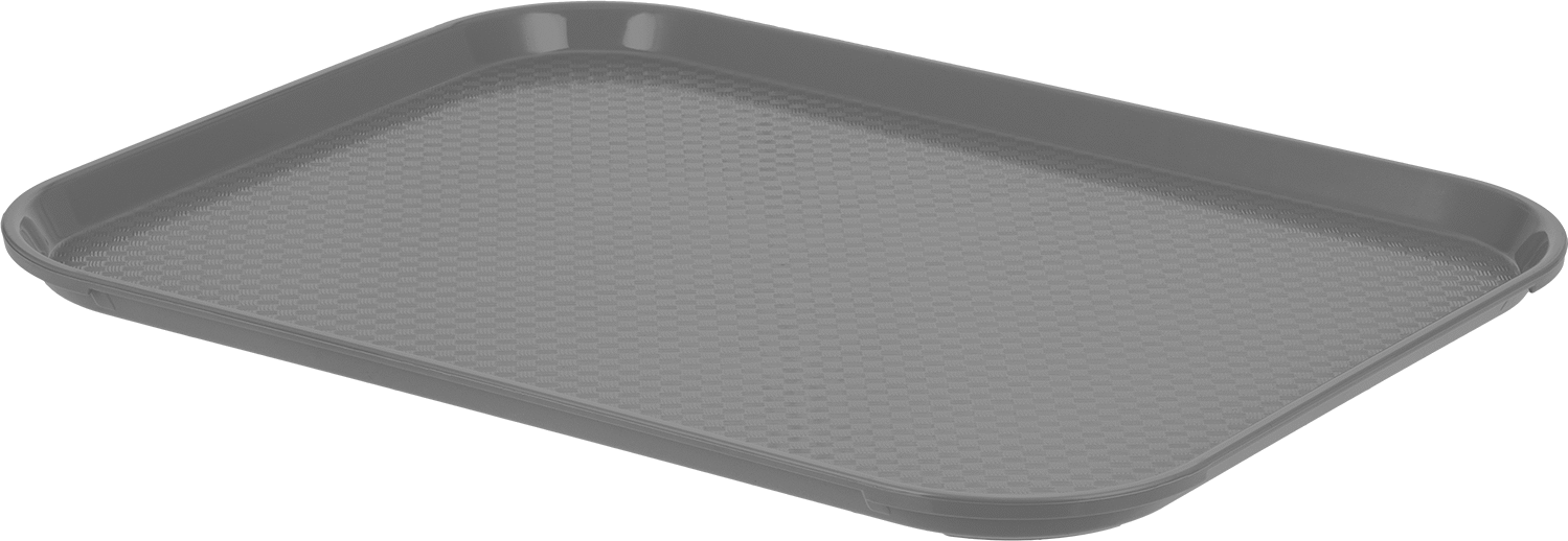 Yiyecek ve İçecek Plastik Tepsiler, 17-3/4" Uzunluk, 13-7/8" Genişlik, 1/2" Yükseklik