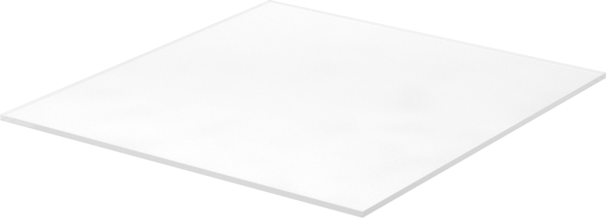 Borosilikat Cam Levha, Pahlı Kenar, 9-1/2 inç Genişlik x 10 inç Uzunluk x 1/8 inç Kalınlık