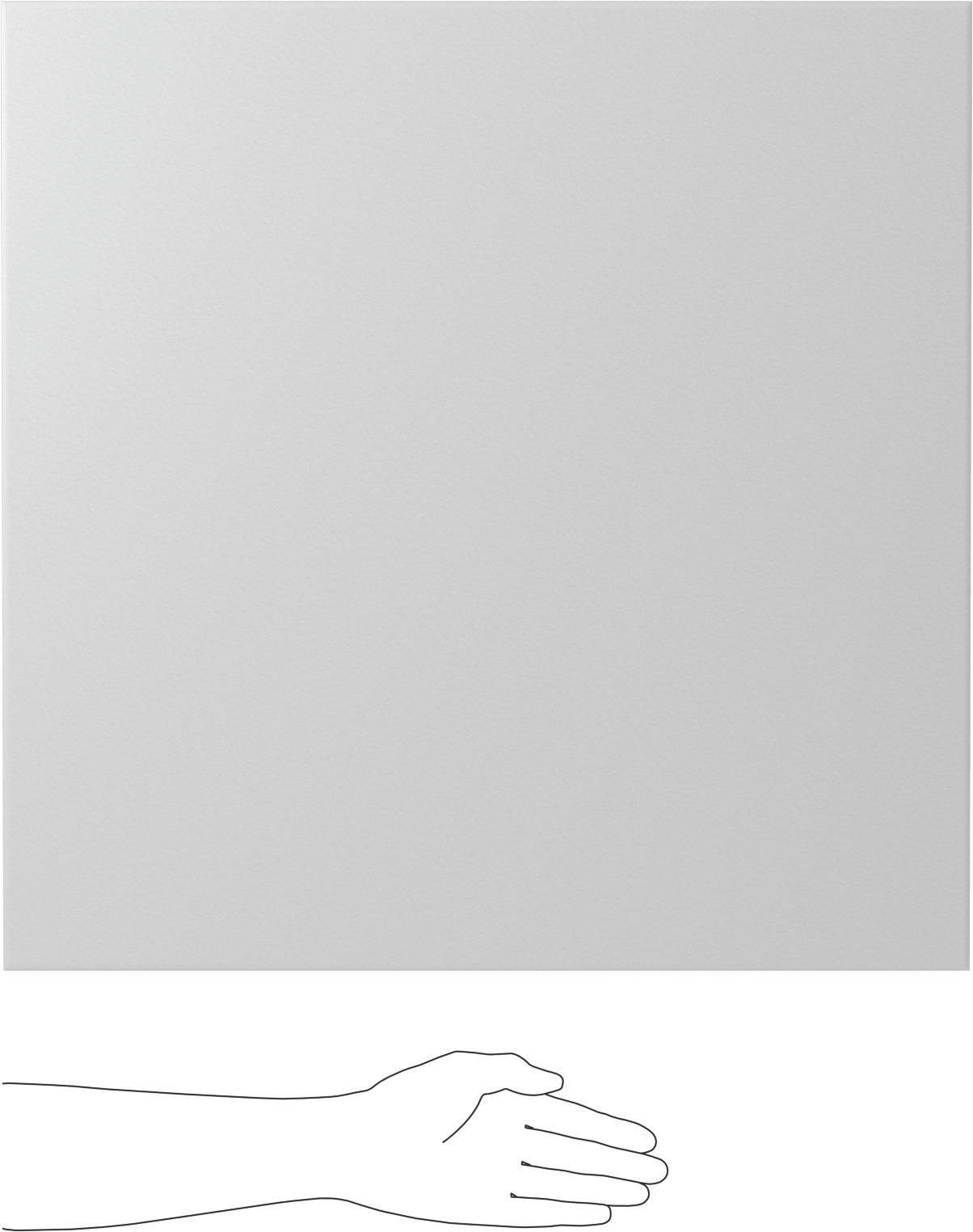 Hafif PVC Köpük, 24" x 24" x 3/8", Beyaz
