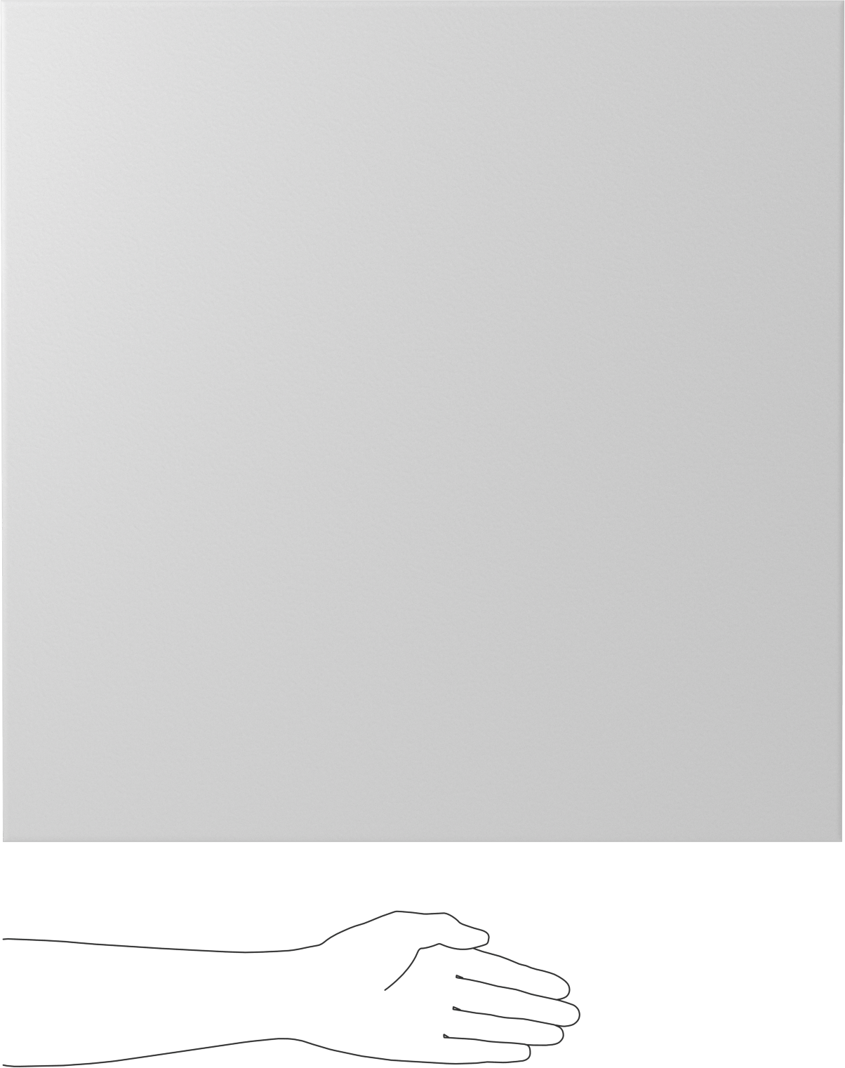 Hafif PVC Köpük, 24" x 24" x 3/4", Beyaz