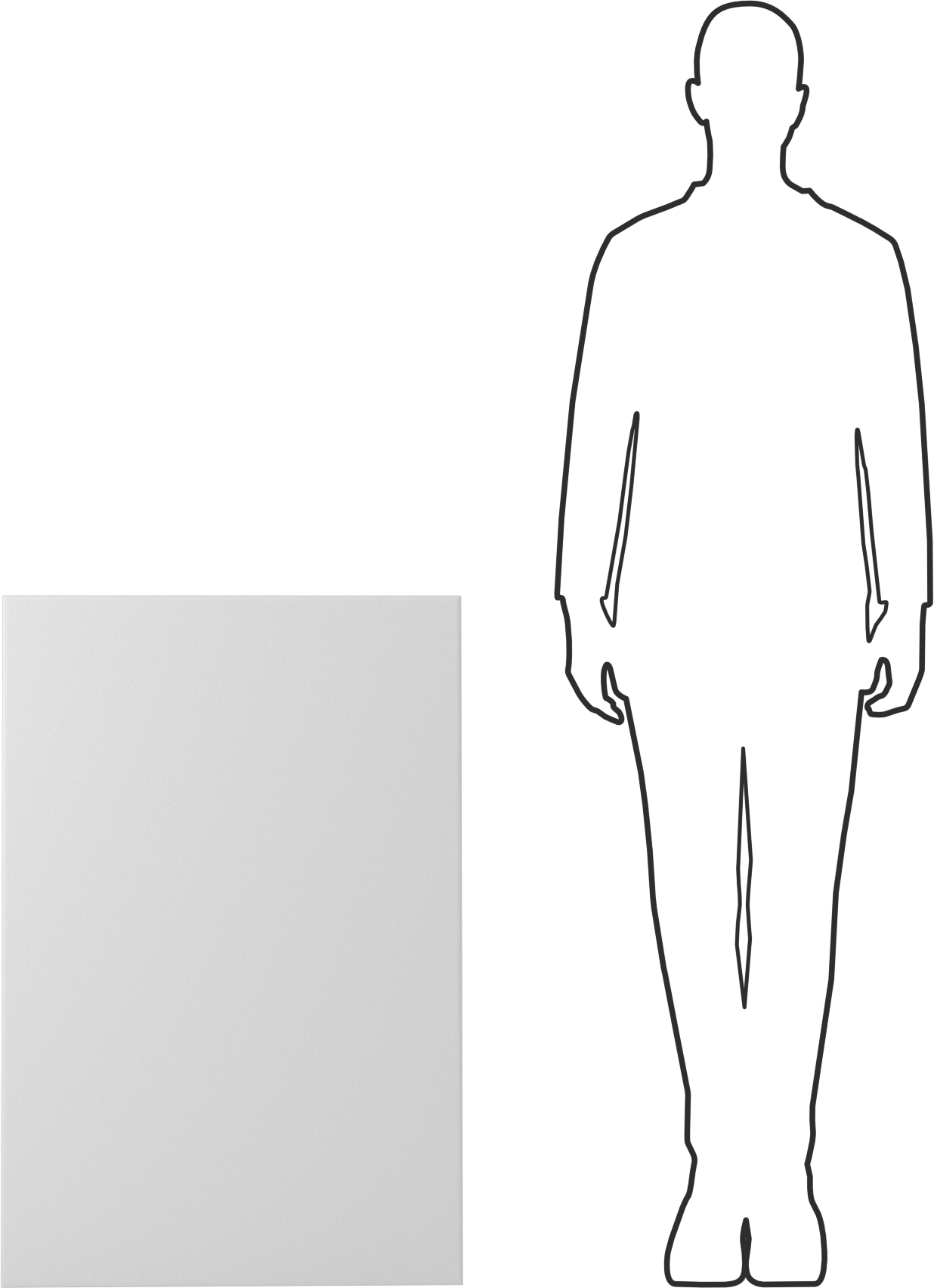Hafif PVC Köpük, 24" x 36" x 3/8", Beyaz