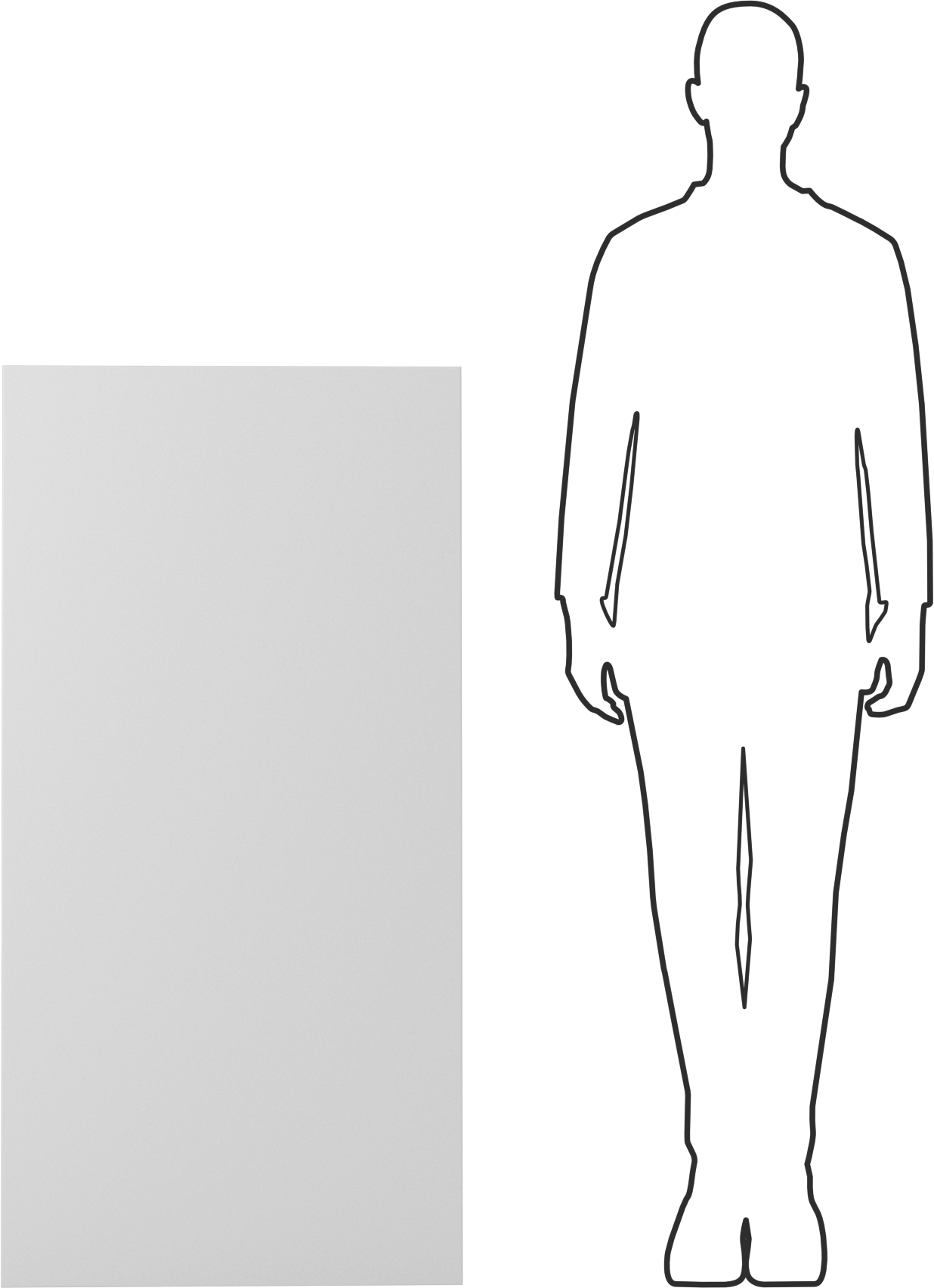 Hafif PVC Köpük, 24" x 48" x 3/8", Beyaz