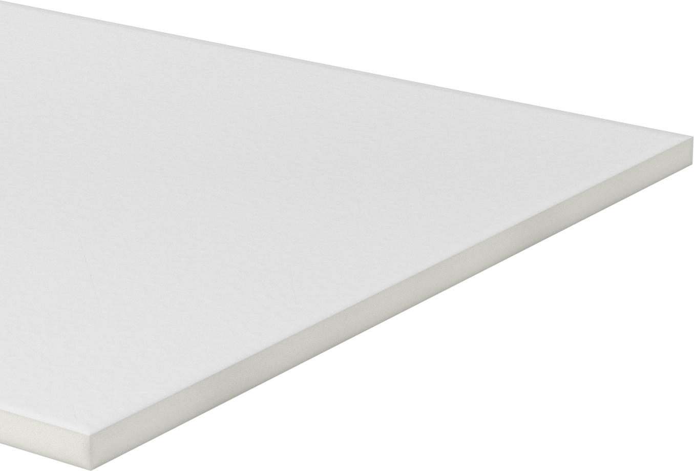Hafif PVC Köpük, 24" x 48" x 3/4", Beyaz