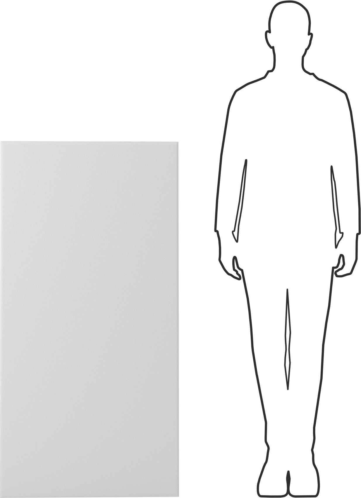 Hafif PVC Köpük, 24" x 48" x 3/4", Beyaz