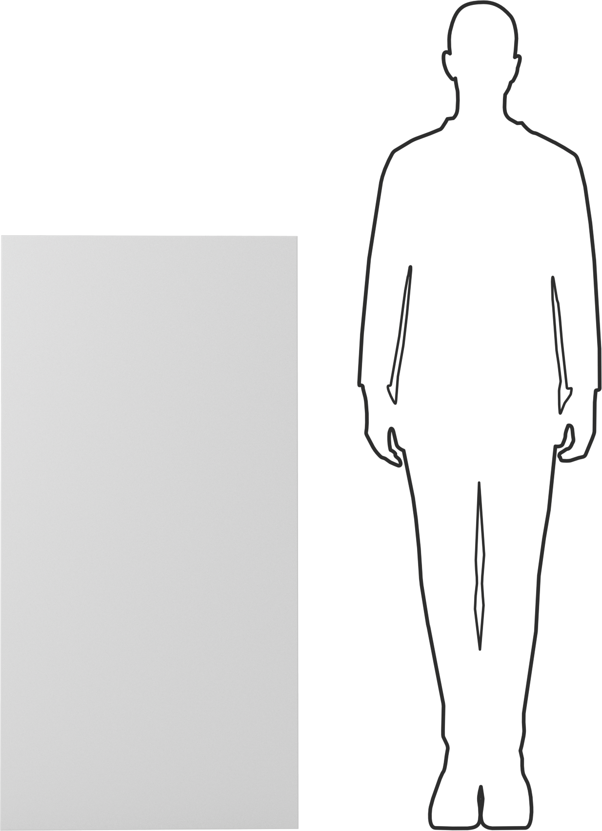 Hafif PVC Köpük, 24" x 48" x 1", Beyaz