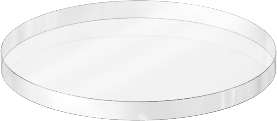 Borosilikat Cam Disk, 1-3/4" Çap