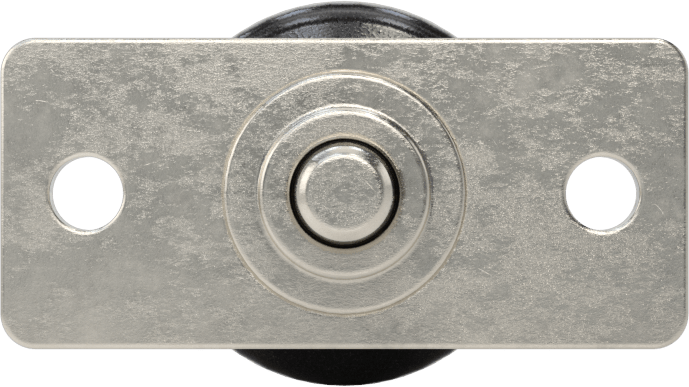 Plaka Montajlı Geri Çekilebilir Yaylı Piston, Twist-to-Lock, 0,2 inç Çaplı Paslanmaz Çelik Burun, Naylon Tutamak, 1.57" Uzunluk