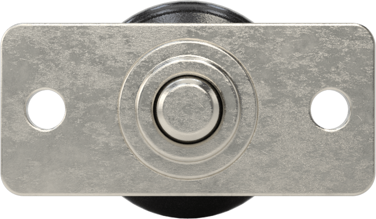 Plaka Montajlı Geri Çekilebilir Yaylı Piston, Twist-to-Lock, 0,31" Çapında Paslanmaz Çelik Burun, Naylon Tutamak, 1,87" Uzunluk
