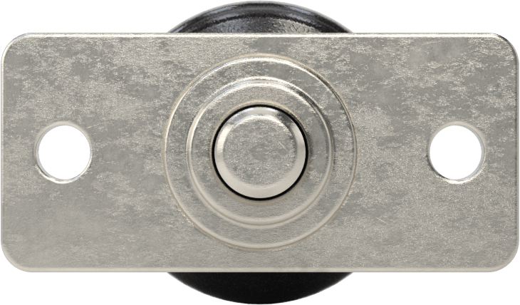 Plaka Montajlı Geri Çekilebilir Yaylı Piston, Twist-to-Lock, 0,31" Çapında Paslanmaz Çelik Burun, Naylon Tutamak, 2,27 inç uzunluk