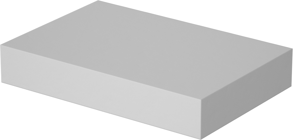 Kolay İşlenebilir Cam-Mika Seramik, 4“ x 6” Levha, -330 ila 1, 100°F, 1" Kalınlık