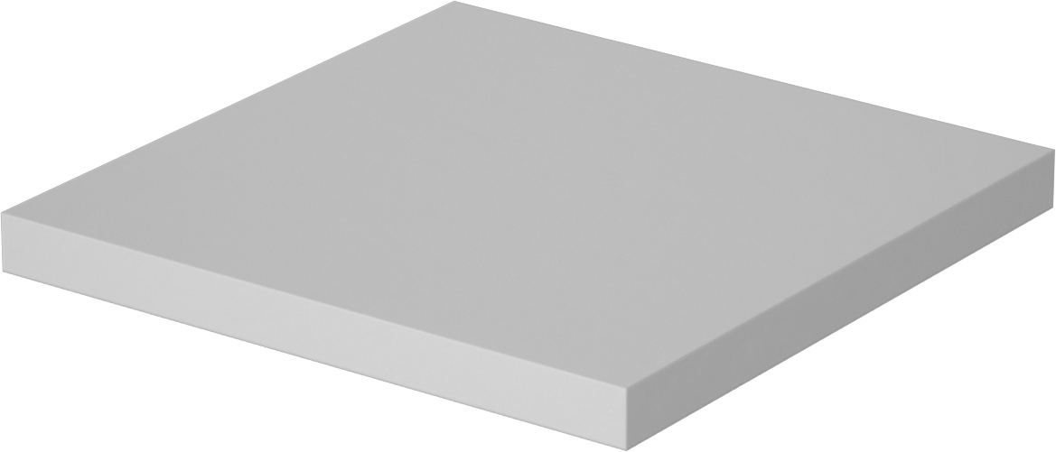 Kolay İşlenebilir Cam-Mika Seramik, 6“ x 6” Levha, -330 ila 1, 100°F, 1/2" Kalınlık