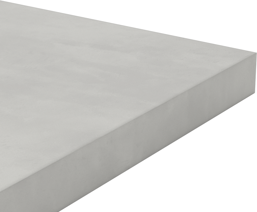 Alümina Silikat Seramik, 9-1/2“ x 9-1/2” Levha, Düşük Isıl Genleşme, 3/4" Kalınlık