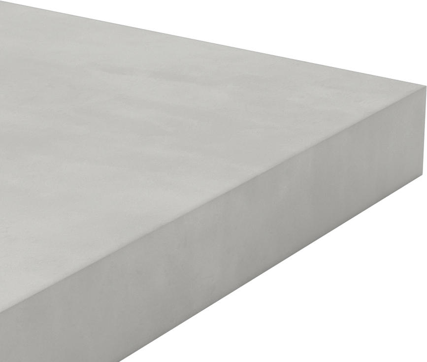 Alümina Silikat Seramik, 9-1/2“ x 9-1/2” Levha, Düşük Isıl Genleşme, 1" Kalınlık
