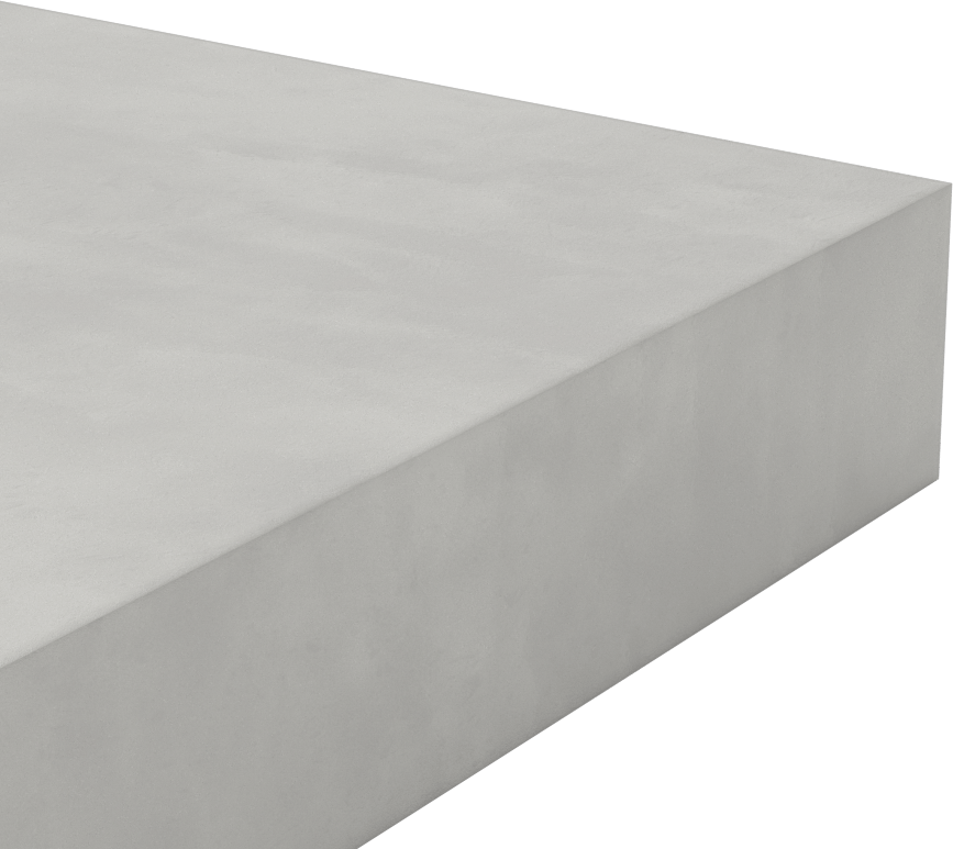 Alümina Silikat Seramik, 9-1/2“ x 9-1/2” Levha, Düşük Isıl Genleşme, 1,5 inç kalınlık