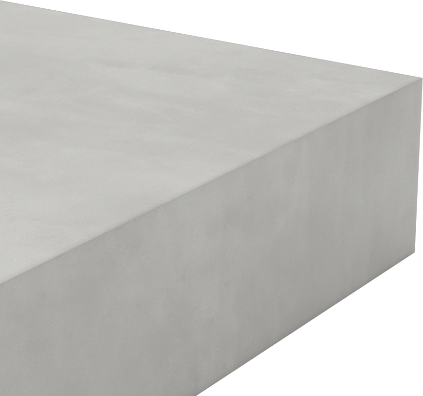 Alümina Silikat Seramik, 9-1/2“ x 9-1/2” Levha, Düşük Isıl Genleşme, 2" Kalın