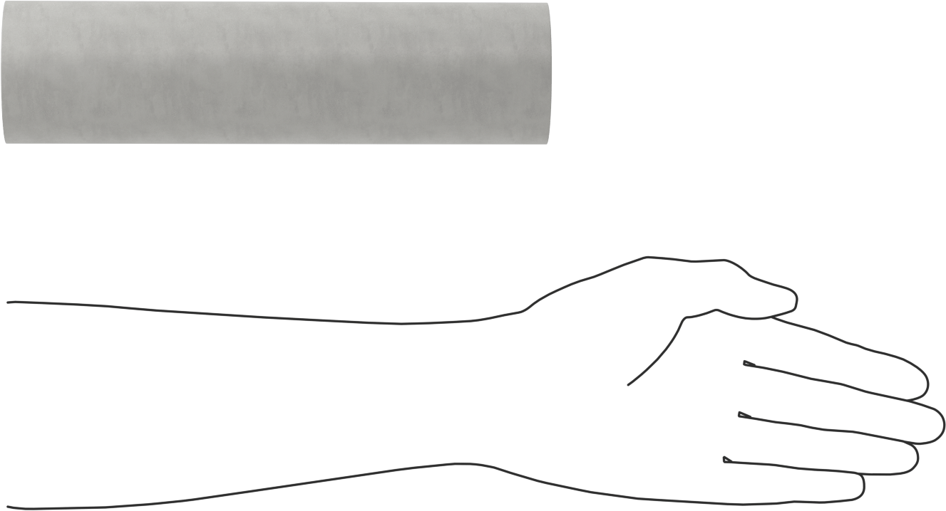 Alümina Silikat Seramik, 2-1/2" Çaplı Çubuk, Düşük Isıl Genleşme, 9-1/2" Uzunluk