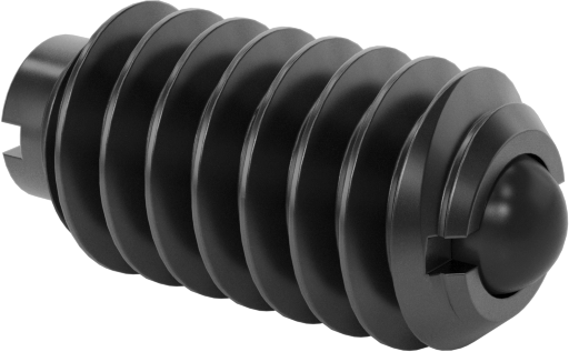 Naylon Küresel Burunlu Çelik Oluklu Yaylı Piston, 5-40 Diş, 0,3-0,8 lb. Burun Kuvveti
