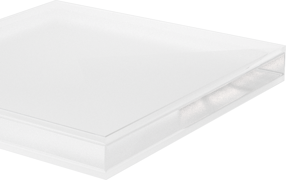 Şeffaf Ultra Darbeye Dayanıklı Polikarbonat, 6" x 6" x 3/4"