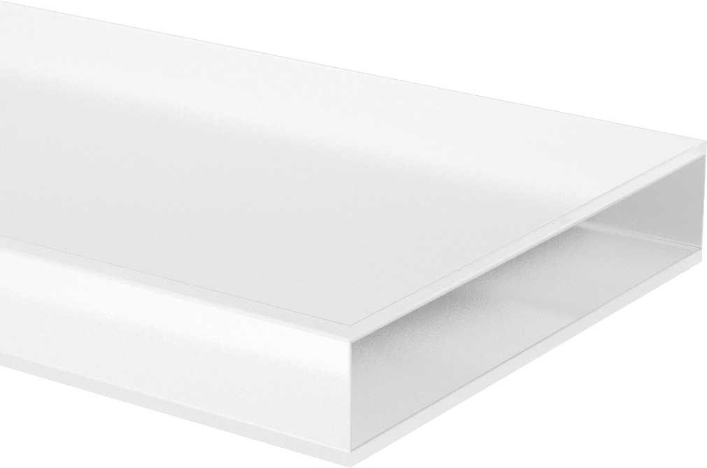 Şeffaf Ultra Darbeye Dayanıklı Polikarbonat, 6" x 12" x 1-1/4"