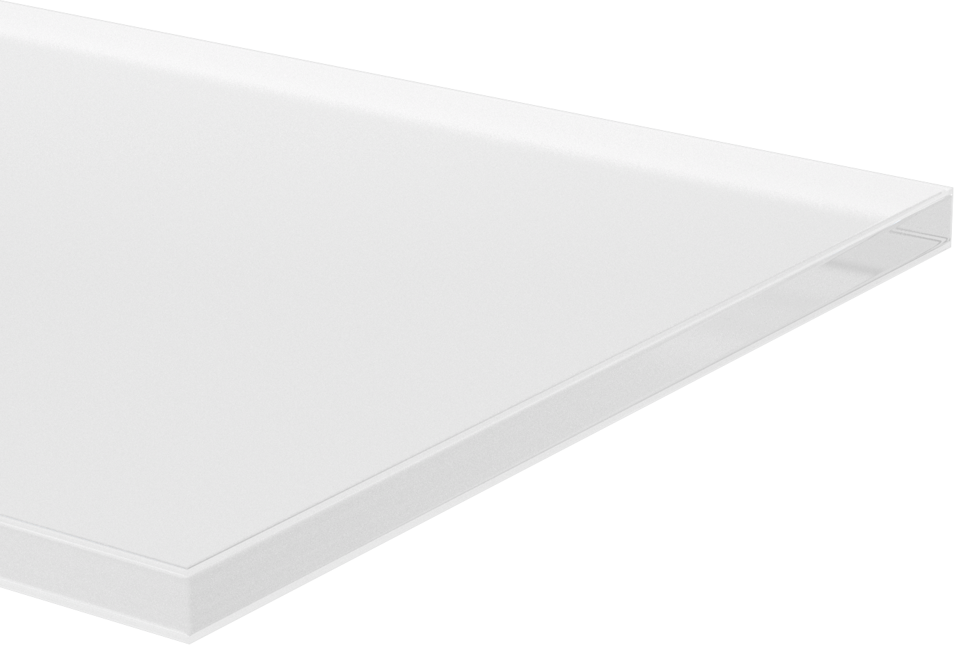 Şeffaf Ultra Darbeye Dayanıklı Polikarbonat, 24" x 48" x 1-1/4"