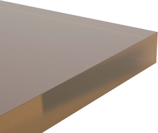 Şeffaf Ekstra Yüksek Sıcaklık Cam Seramik, 0,197" Kalınlık, 2" x 2"