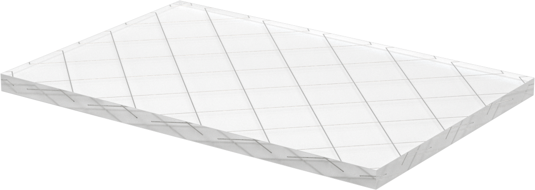 Tel Takviyeli Cam, 1/4" Kalınlık, 4" x 6"