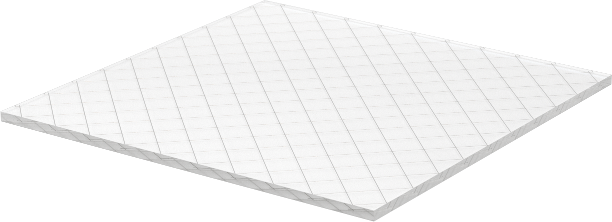 Tel Takviyeli Cam, 1/4" Kalınlık, 10-3/4" x 10-3/4"