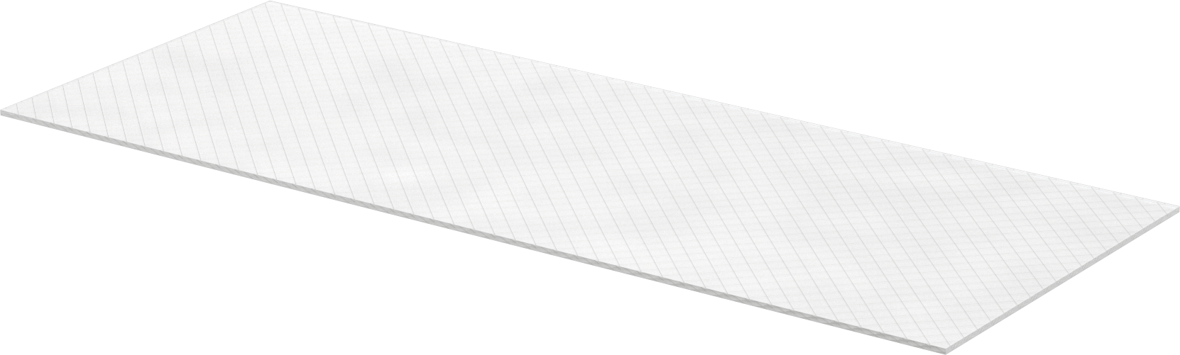 Tel Takviyeli Cam, 1/4" Kalınlık, 19-1/2" x 49-1/2"