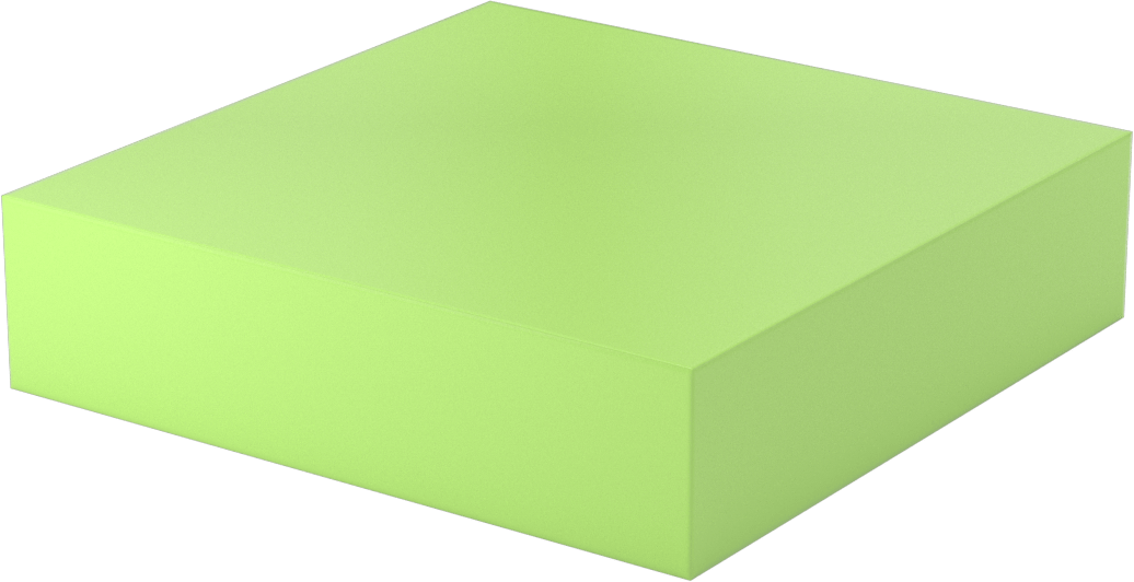 Yağ Dolu Dökme Nylon Levha, 6" x 6" x 1-1/2"