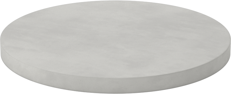 Kolay İşlenebilir Alümina-Bisque Seramik, 7-1/2" Çaplı Disk, 1/2" Uzunluk