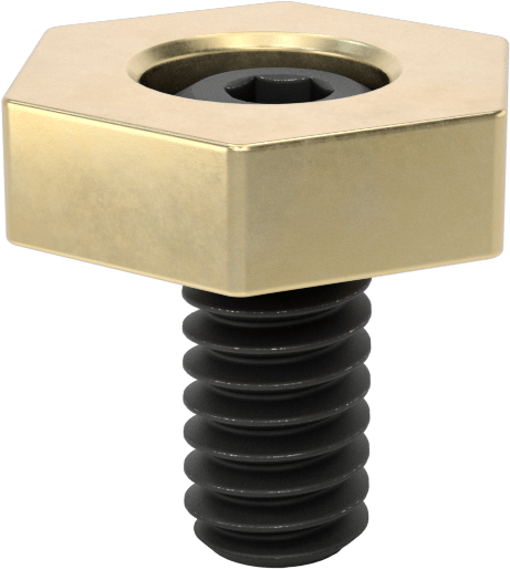 Fikstür Kelepçesi, 5/8“ Genişlik x 3/16” Yükseklik Pirinç Başlık