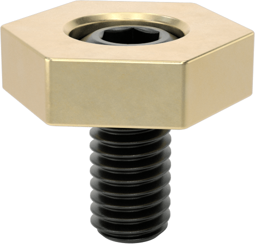 Fikstür Kelepçesi, 15,86 mm Genişlik x 4,75 mm Yükseklik Pirinç Başlık