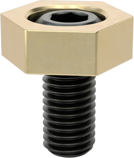Fikstür Kelepçesi, 25,38 mm Genişlik x 9,52 mm Yükseklik Pirinç Başlık