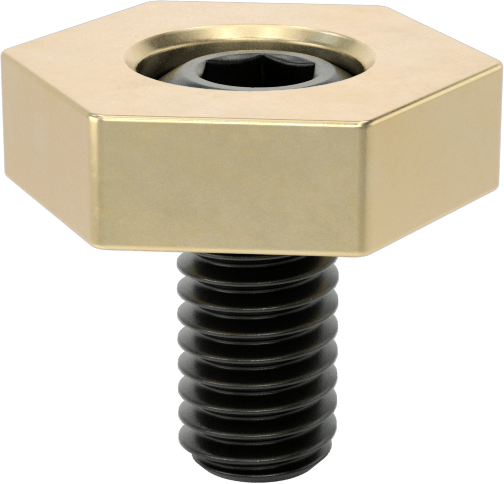 Fikstür Kelepçesi, 15,86 mm Genişlik x 4,75 mm Yükseklik Pirinç Başlık