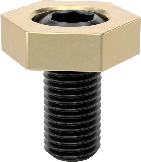 Fikstür Kelepçesi, 20,61 mm Genişlik x 6,35 mm Yükseklik Pirinç Başlık