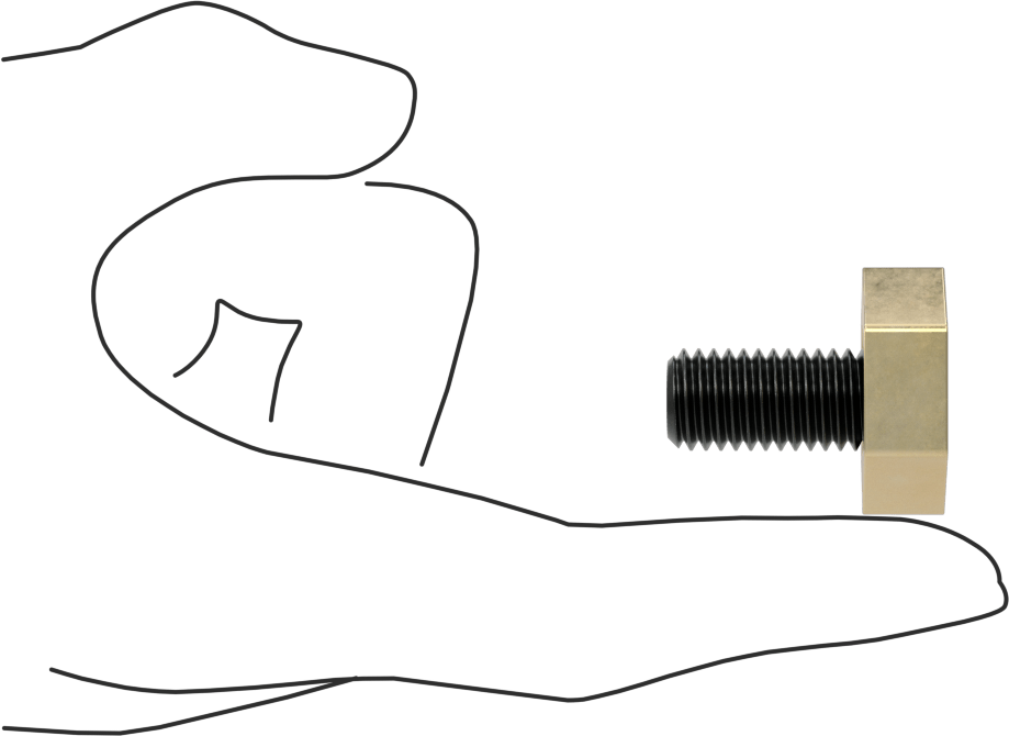 Fikstür Kelepçesi, 25,38 mm Genişlik x 9,52 mm Yükseklik Pirinç Başlık