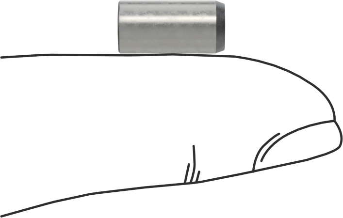 Presle Takılan Matkap Burcu, 2.9mm ID, 6mm OD, 12 mm Uzunluk