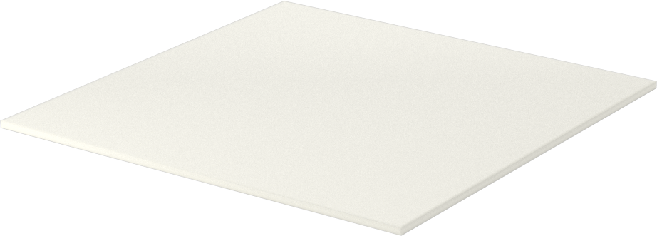 Ekstra Yüksek Sıcaklık Cam-Mika Seramik, Kolay İşlenebilir, 4“ x 4” Levha, 1/16" Kalınlık