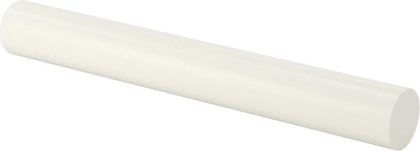Ekstra Yüksek Sıcaklık Cam-Mika Seramik, Kolay İşlenebilir, 3/8" Çaplı Çubuk, 3" Uzunluk