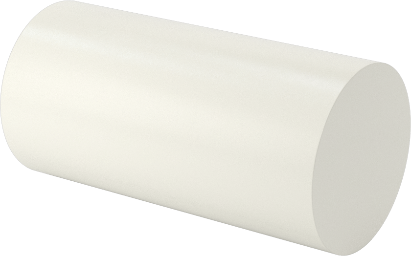 Ekstra Yüksek Sıcaklık Cam-Mika Seramik, Kolay İşlenebilir, 1-1/2" Çaplı Çubuk, 3" Uzunluk