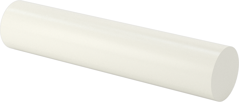 Ekstra Yüksek Sıcaklık Cam-Mika Seramik, Kolay İşlenebilir, 5/8" Çaplı Çubuk, 3" Uzunluk