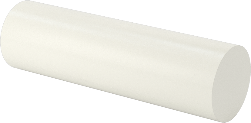 Ekstra Yüksek Sıcaklık Cam-Mika Seramik, Kolay İşlenebilir, 7/8" Çaplı Çubuk, 3" Uzunluk