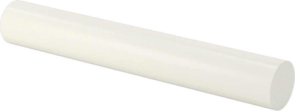 Ekstra Yüksek Sıcaklık Cam-Mika Seramik, Kolay İşlenebilir, 7/8" Çaplı Çubuk, 6 inç Uzunluk